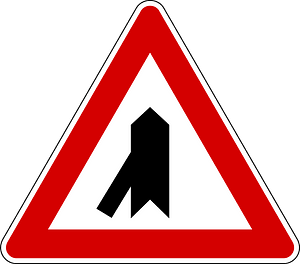 Merging traffic from left