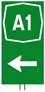 Direction to motorway