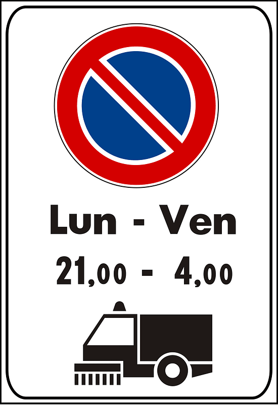 No parking during road cleaning operations
