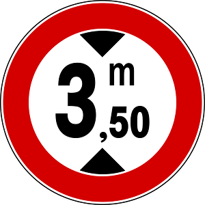 No vehicles over height shown