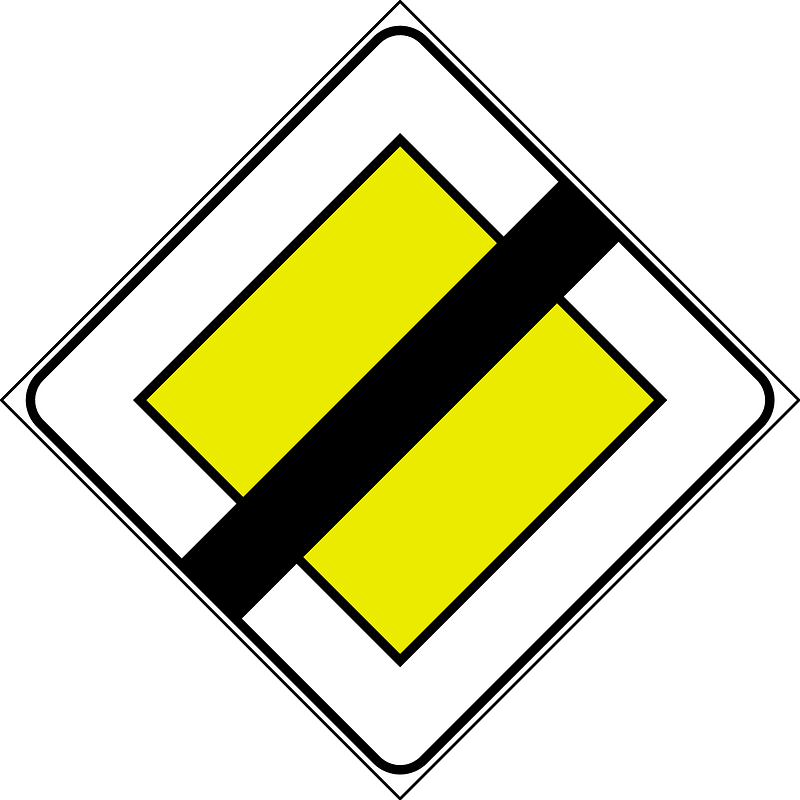 End of priority road