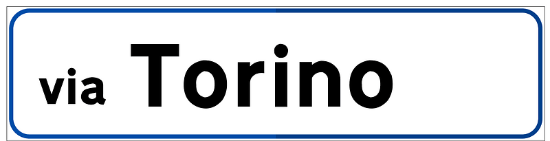 Street name sign