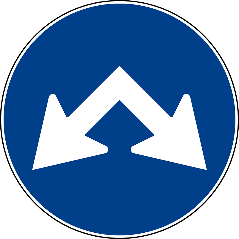 Pass either side