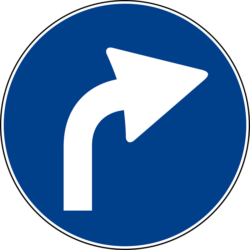 Right turn only ahead