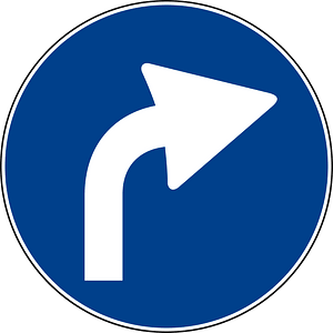 Right turn only ahead