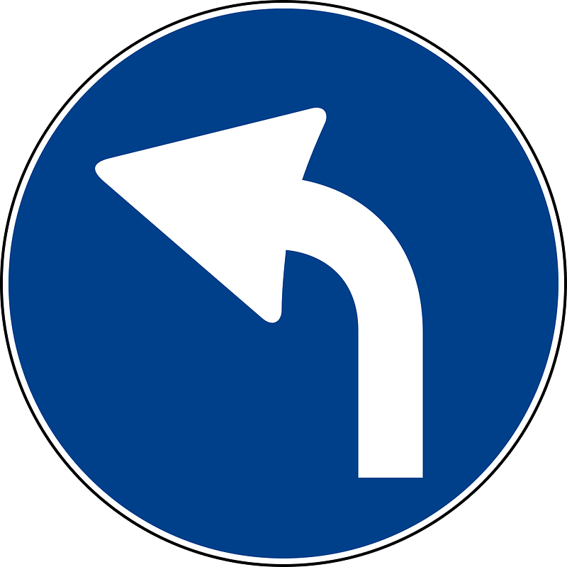 Left turn only ahead
