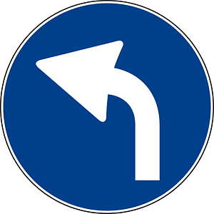 Left turn only ahead