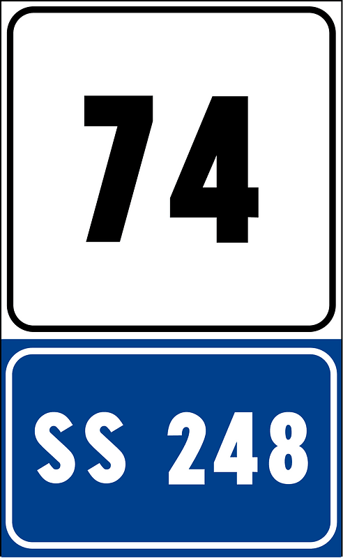 Highway location marker