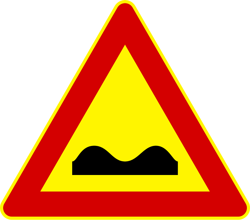 Uneven road