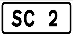 Municipal road number sign