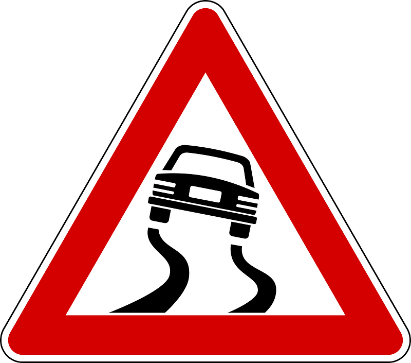 Slippery road