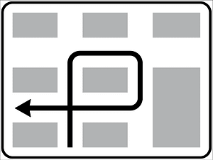 Indirect left turn