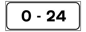 Timetable: the sign applies all day