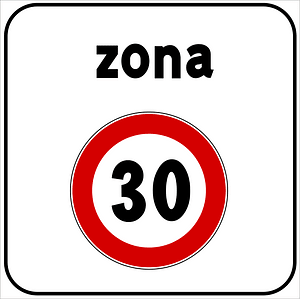 Start of a 30 km/h zone