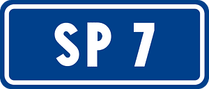 Provincial road number sign