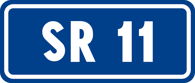 Regional road number sign