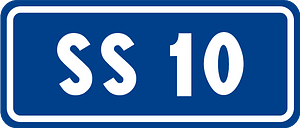 State highway number sign