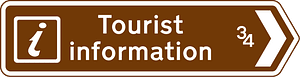 Direction and distance to a Tourist Information point or centre
