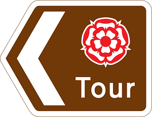 Direction along a route passing through places of interest recognised by a regional tourist