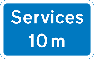 10 miles to the next motorway service area