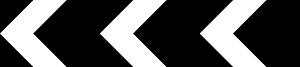 Sharp deviation of route to the left (right if chevrons reversed)
