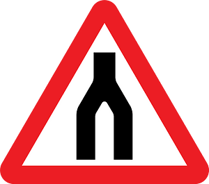 End of dual carriageway
