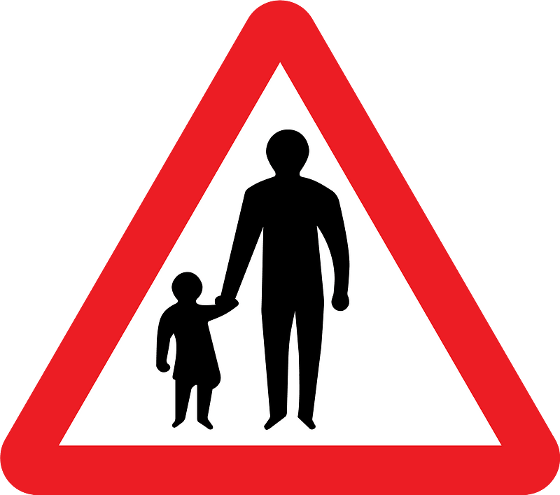 Pedestrians ahead