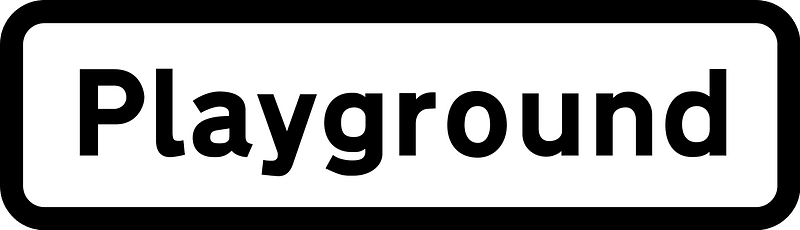Alternative plates used with "school" sign