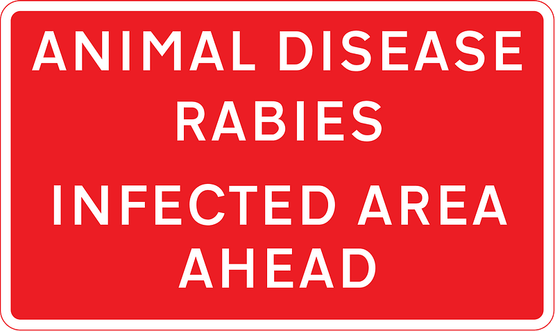 Area infected by animal disease
