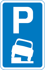 Vehicles may be parked partially on the verge or footway