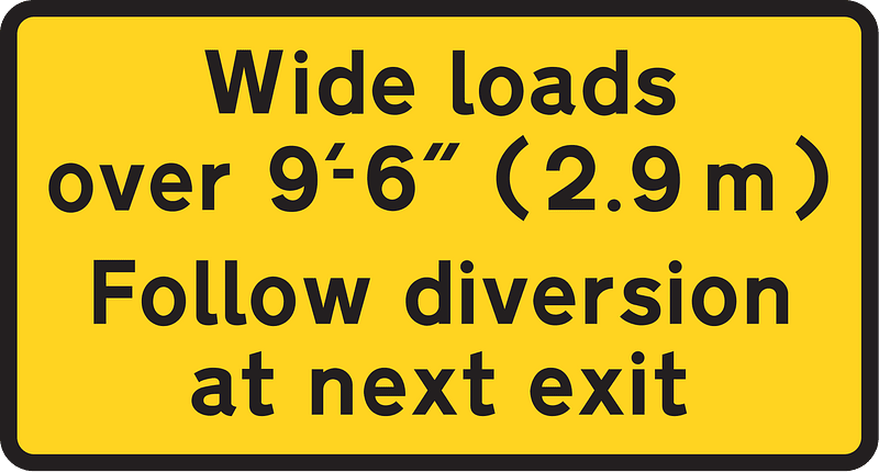 Restrictions apply. No vehicles over width shown