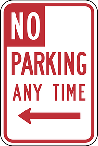 No parking, California