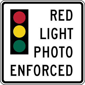 Traffic signal photo enforced, Delaware, Illinois