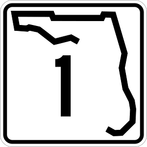 Single-digit state highway shield, Florida