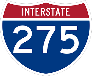 Three-digit interstate route shield
