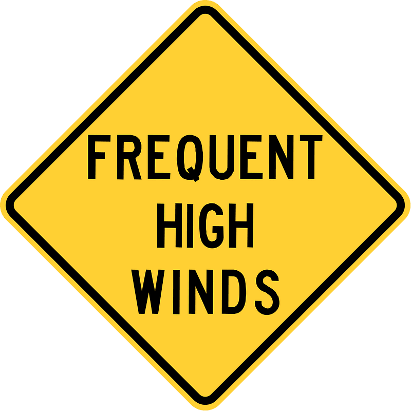 Frequent high winds, Idaho