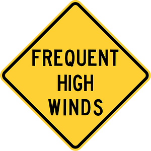 Frequent high winds, Idaho