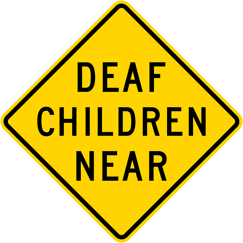 Deaf children near, California