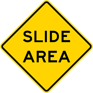 Slide area, California