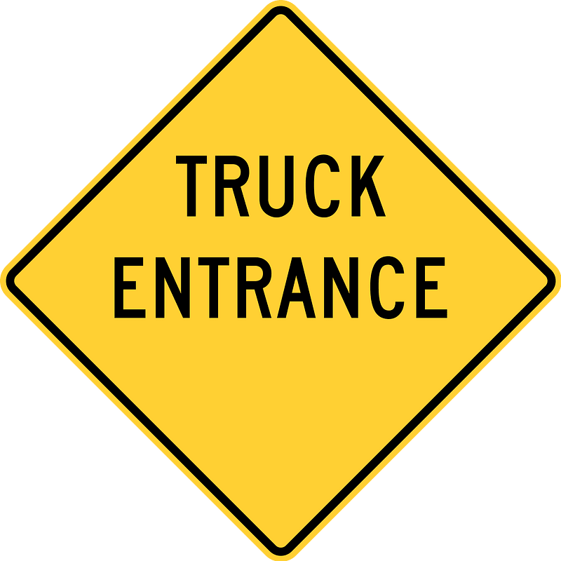 Truck entrance, Delaware and Texas