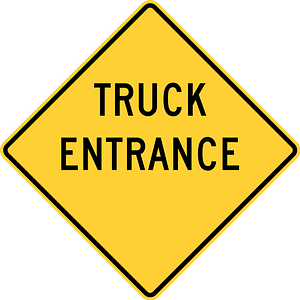 Truck entrance, Delaware and Texas