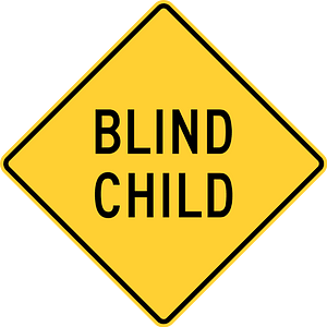 Blind child, Delaware