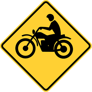 Motorcycle crossing, New York State