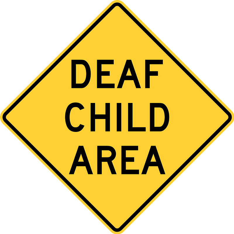 Deaf child area, New York State, Illinois, Wisconsin, New Jersey