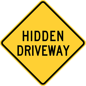 Hidden driveway