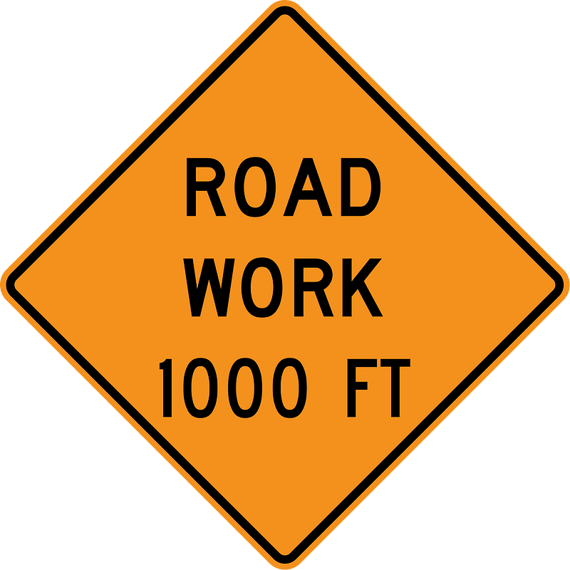 Road work ahead