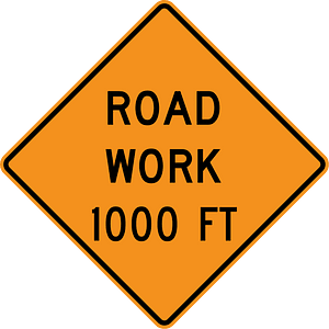 Road work ahead