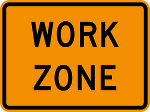 Work Zone for Speed limit