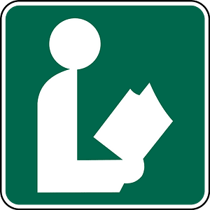 Library sign