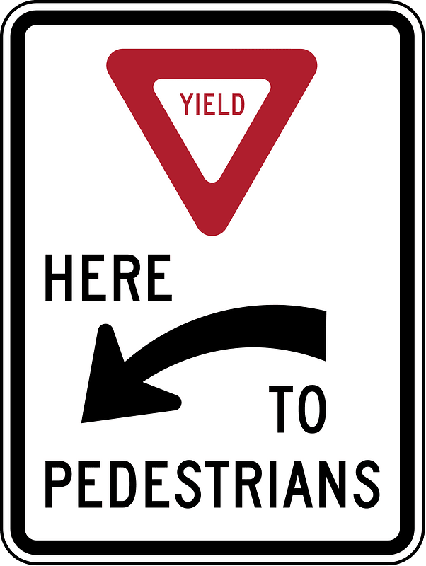 R1-5a: Yield Here to Pedestrians